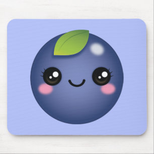 Kawaii Blueberry Mouse Pad Musmatta