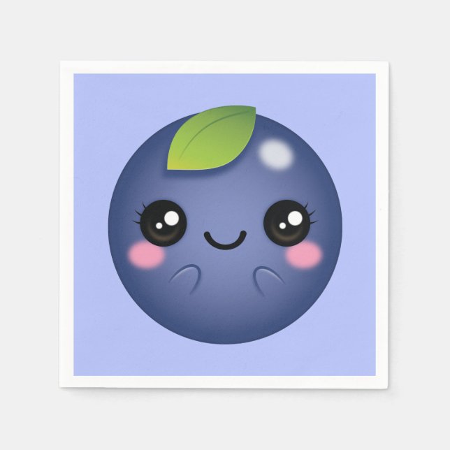 Kawaii Blueberry Pappersservett (Framsidan)