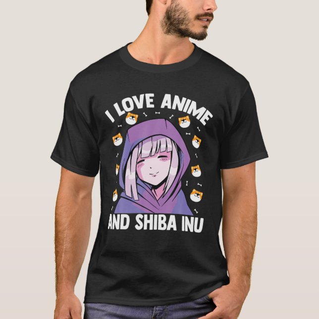 Kawaii Blushing Otaku Girl - I Kärlek Anime och Sh T Shirt (Framsida)