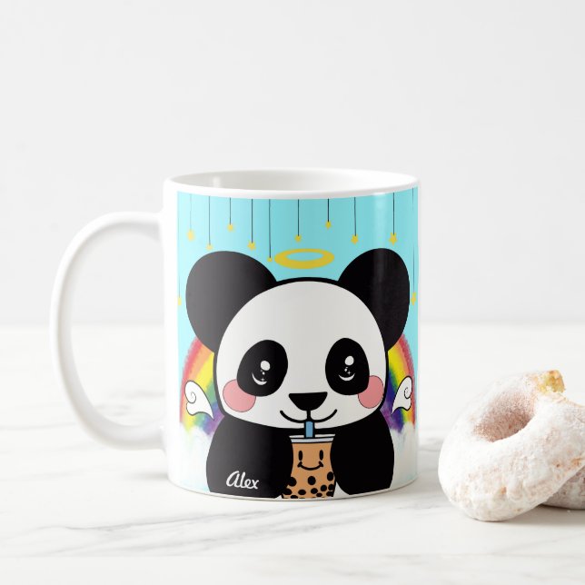 Kawaii Boba Panda Bear Coffee Mugg (Med munk)