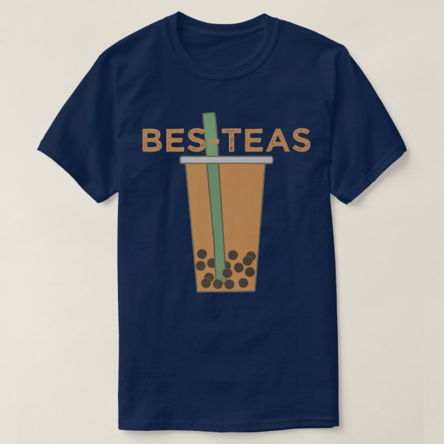 Kawaii Boba Tea Bes Teas Bubble Tea  1129 T Shirt (Design framsida)