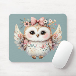 Kawaii Boho Uggla Illustration Blue Musmatta