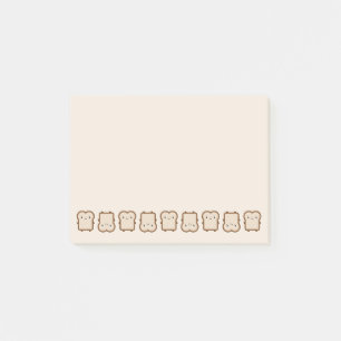 Kawaii Bread/Toast Post-it Block