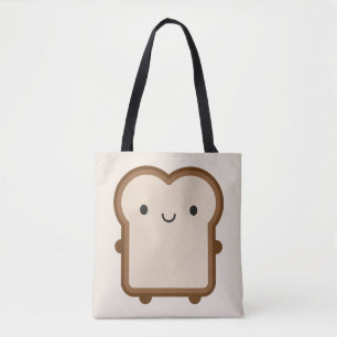Kawaii Bread/Toast Reversible Tygkasse