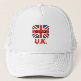 Kawaii British Flagga - Cute UK Design Keps