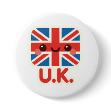 Kawaii British Flagga - Cute UK Design