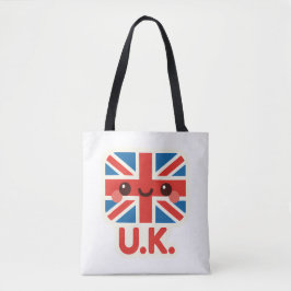 Kawaii British Flagga - Cute UK Design Tygkasse