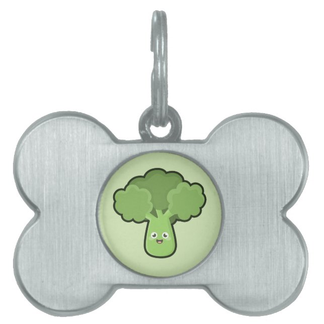 Kawaii broccoli ID-bricka husdjur (Framsidan)
