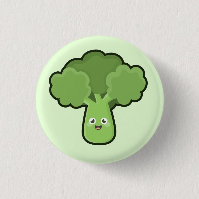 Kawaii broccoli knapp (Framsida)