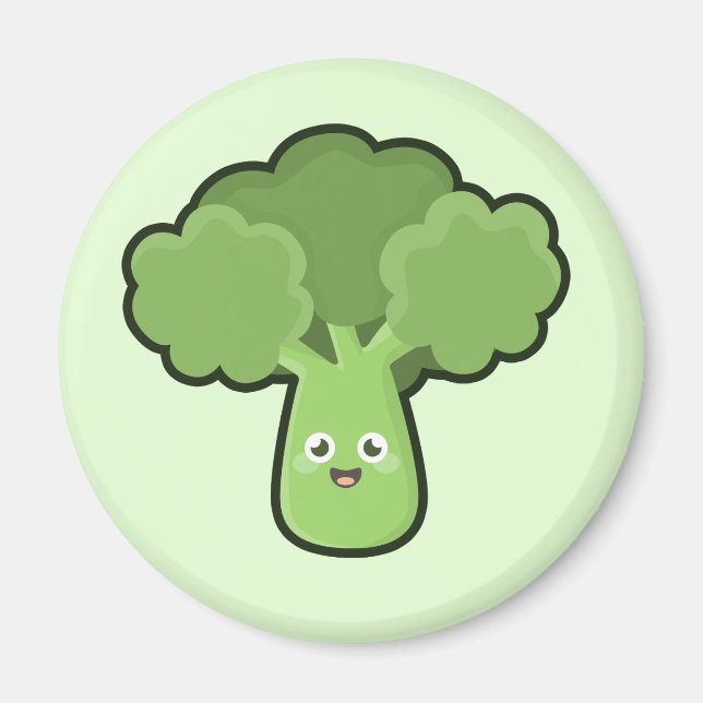 Kawaii Broccoli Magnet (Framsidan)