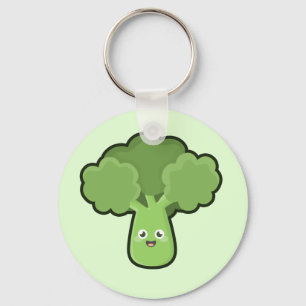 Kawaii broccoli nyckelring