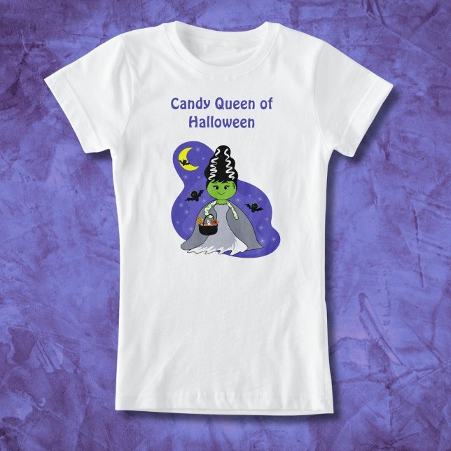 Kawaii Bruden av Frankenstein Halloween med godis T Shirt (Skapare uppladdad)