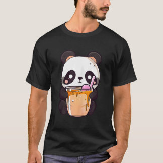 Kawaii Bubble Tea Panda Boba-Tea Japansk T Shirt