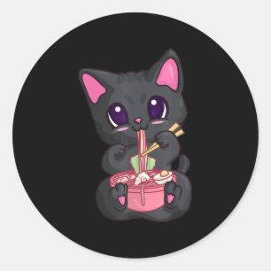 Kawaii Bubble Tea s for Women Boba Maneki Neko Cat Runt Klistermärke