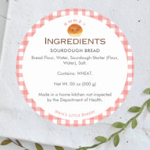 Kawaii Bun Röd Gingham Bageri Ingrediens