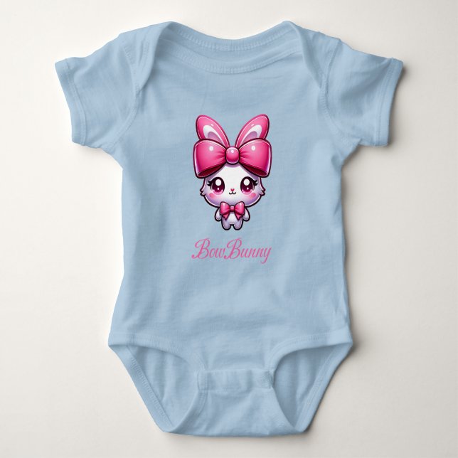 Kawaii Bunny Coquette, BowBunny T Shirt (Framsida)