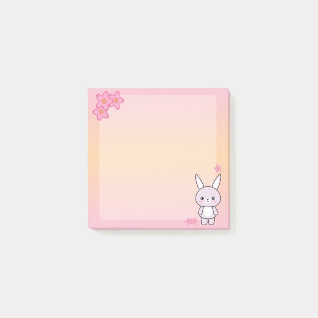 kawaii bunny Post-it Notes Block (Framsida)