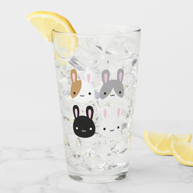 Kawaii Bunny Rabbit Glaskopp (Framsida Ice)