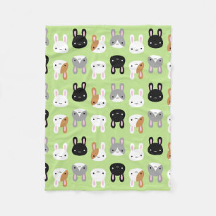 Kawaii Bunny Rabbits Fleecefilt