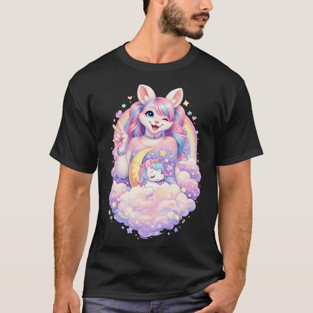 Kawaii Bunny T Shirt (Framsida)