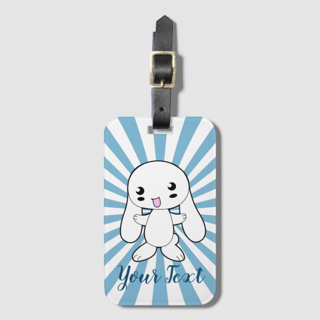 Kawaii Bunnys Hug-Anpassningsbar Bagagebricka (Framsida vertikal)