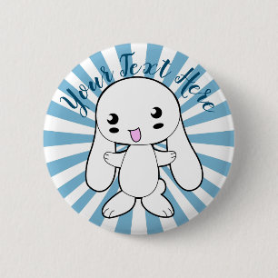 Kawaii Bunnys Hug-Anpassningsbar Knapp