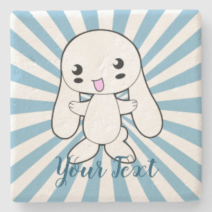 Kawaii Bunnys Hug-Anpassningsbar Stenunderlägg