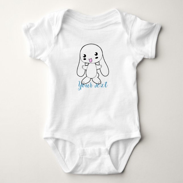 Kawaii Bunnys Hug-Anpassningsbar T Shirt (Framsida)