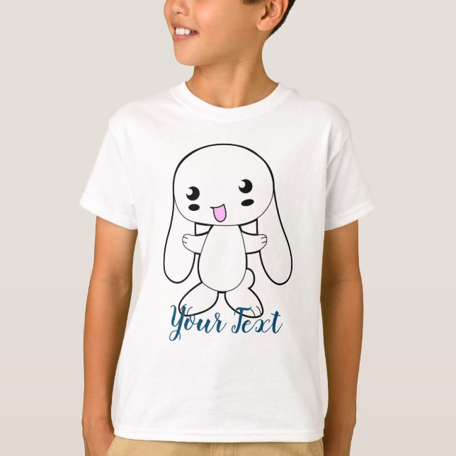 Kawaii Bunnys Hug-Anpassningsbar T Shirt (Framsida)