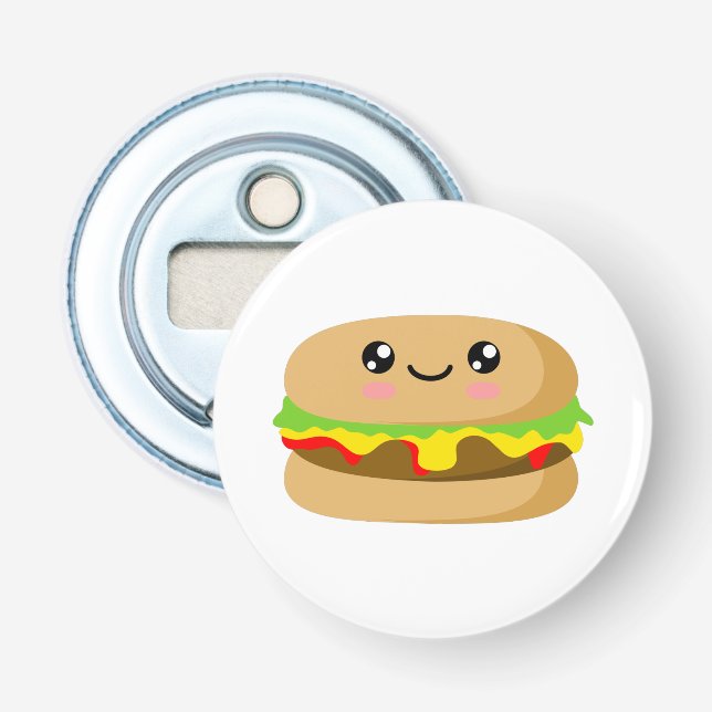 Kawaii Burger Flasköppnare (Framsidan)