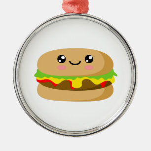 Kawaii Burger Julgransprydnad Metall