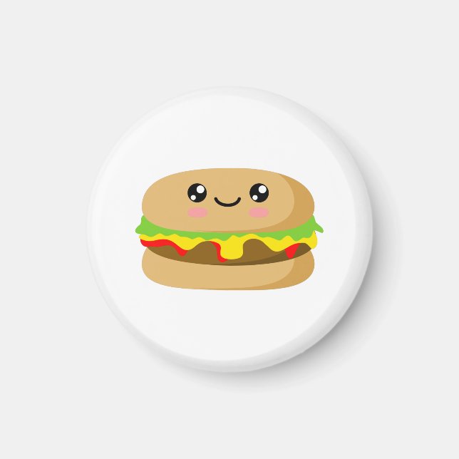 Kawaii Burger Magnet (Framsidan)