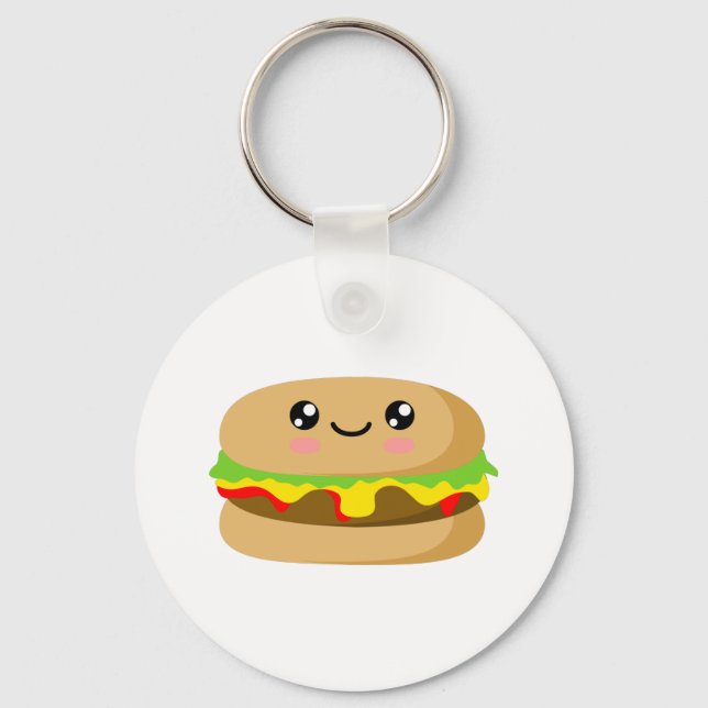 Kawaii Burger Nyckelring (Framsida)