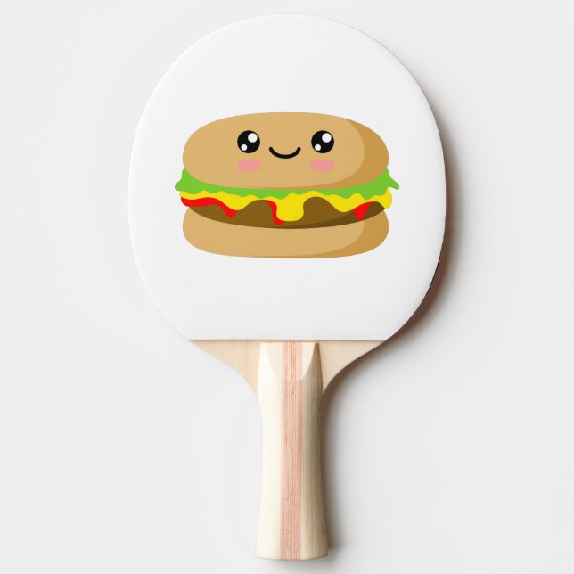 Kawaii Burger Pingisracket (Framsidan)
