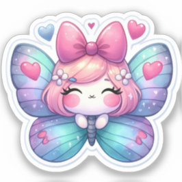 Kawaii Butterfly Klistermärken