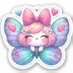 Kawaii Butterfly Klistermärken