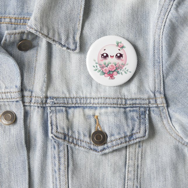 Kawaii Button Badge: Tillbehör till Cute & Snyggt Knapp (In Situ)