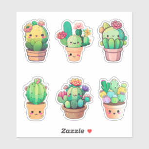Kawaii Cactus Klistermärken