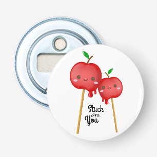 Kawaii Candy Apples Couple Stuck Together Flasköppnare