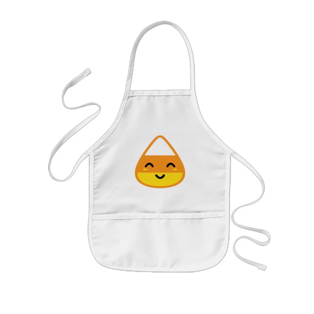 Kawaii Candy corn Apron Barnförkläde (Framsidan)