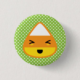 Kawaii Candy corn Button Knapp