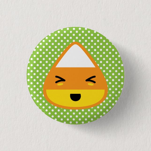 Kawaii Candy corn Button Knapp (Framsida)