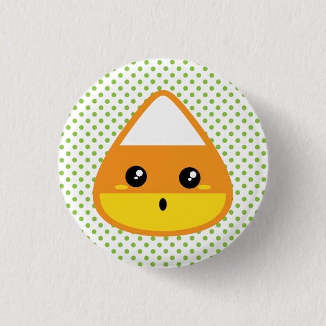 Kawaii Candy corn Button Knapp (Framsida)
