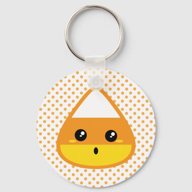 Kawaii Candy corn Keychain Nyckelring (Framsida)