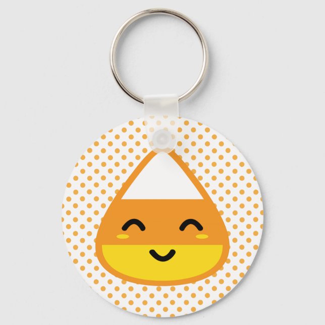 Kawaii Candy corn Keychain Nyckelring (Framsida)