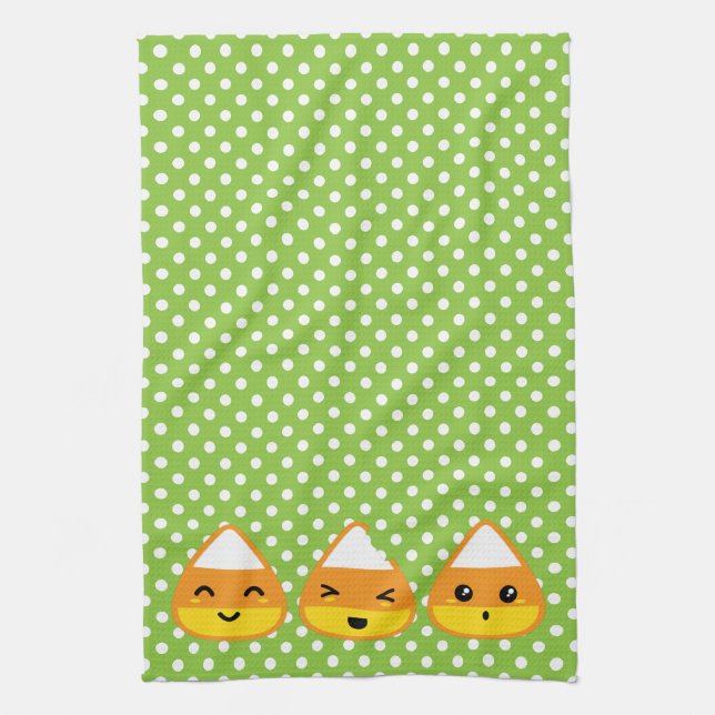 Kawaii Candy corn Kitchen Towel Kökshandduk (Vertikal)