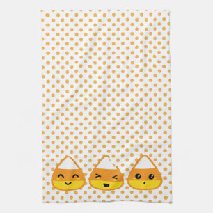 Kawaii Candy corn Kitchen Towel Kökshandduk