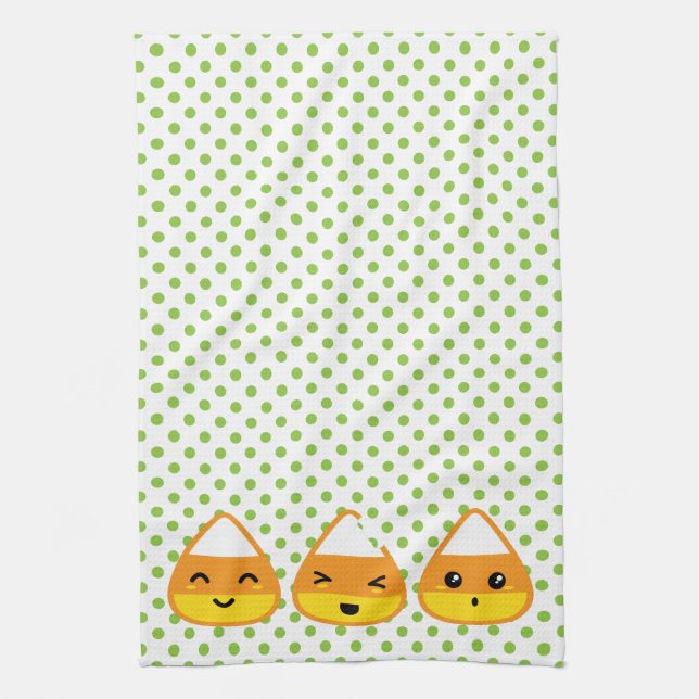 Kawaii Candy corn Kitchen Towel Kökshandduk (Vertikal)