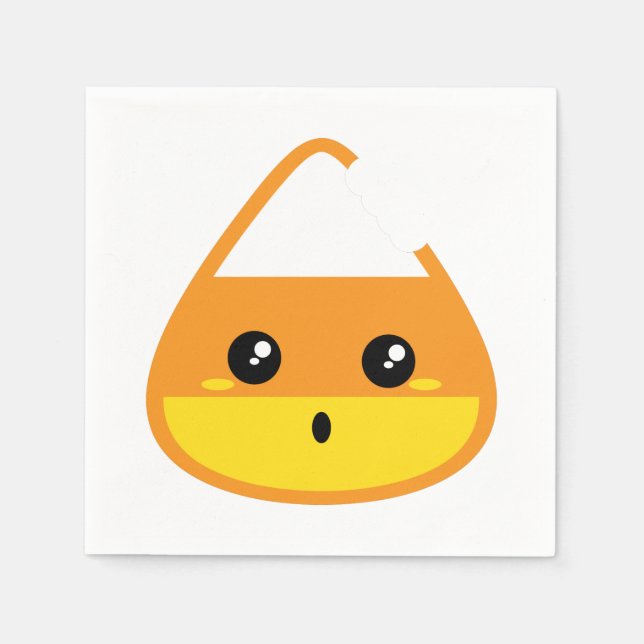 Kawaii Candy corn Napkins Pappersservett (Framsidan)
