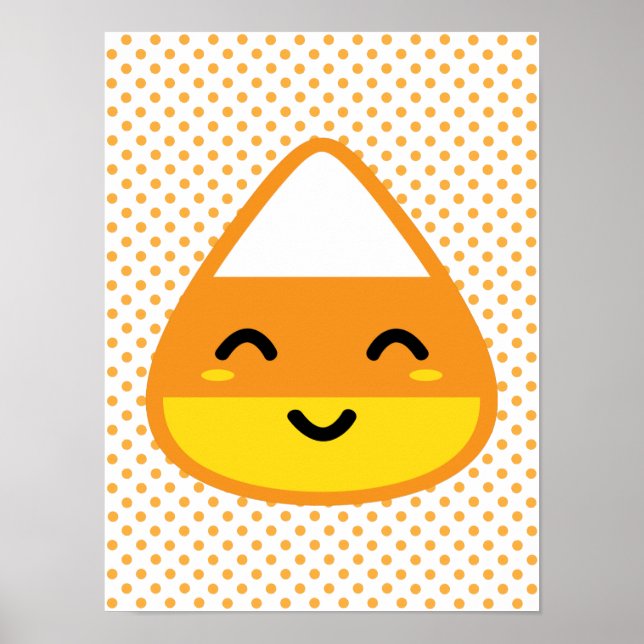 Kawaii Candy corn Poster Skriv ut (Framsidan)